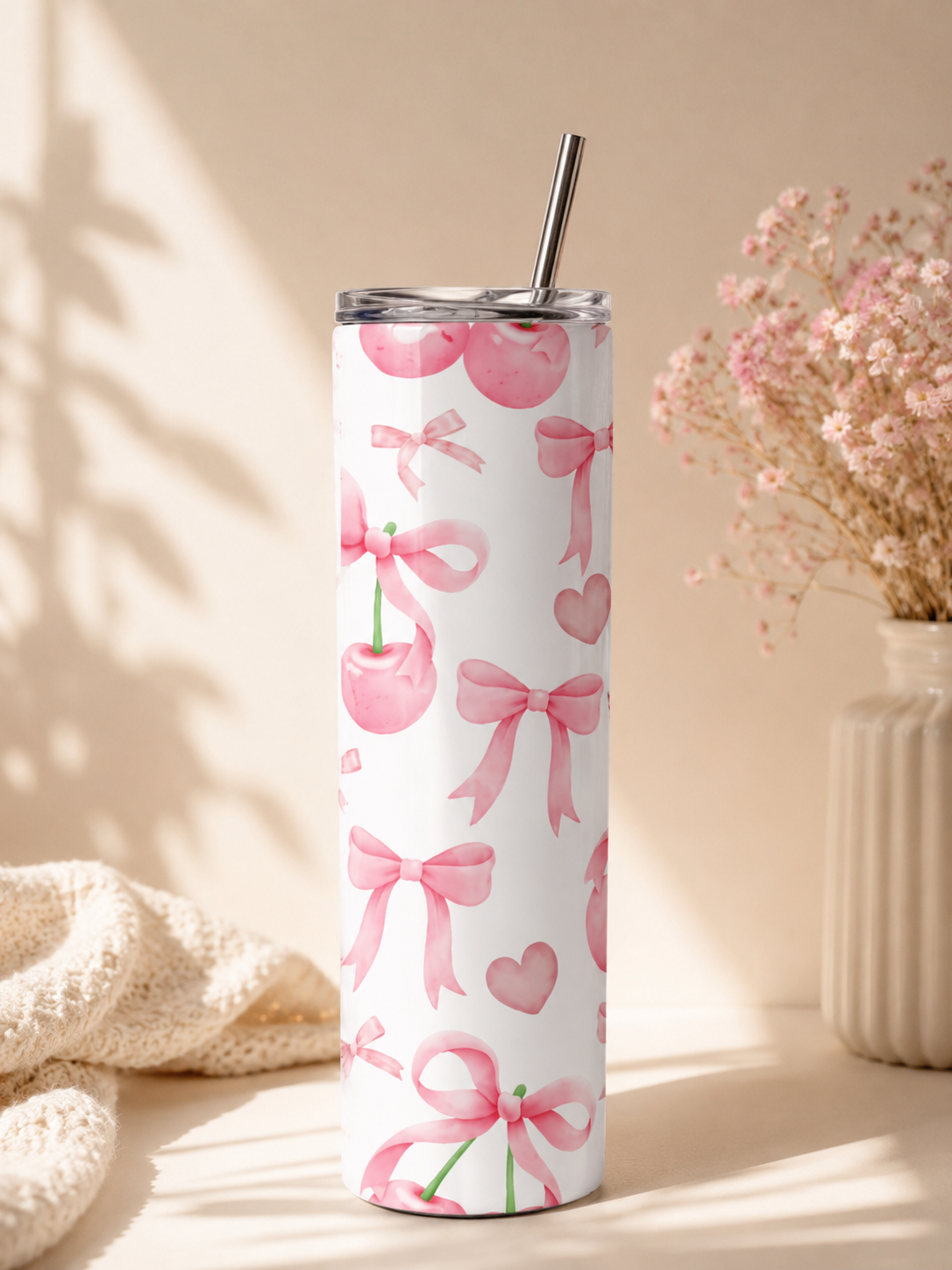 tumbler Cerise & Nœud