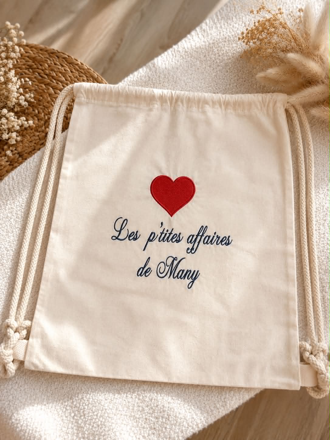Sac à cordon en coton