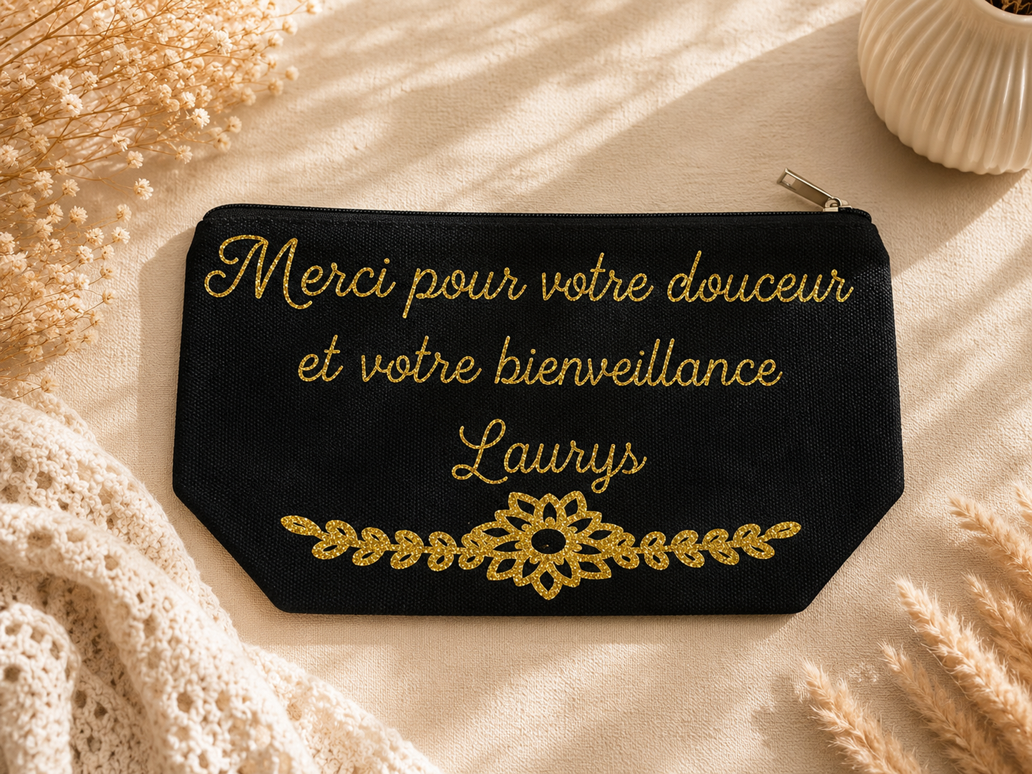 Pochette en toile de coton