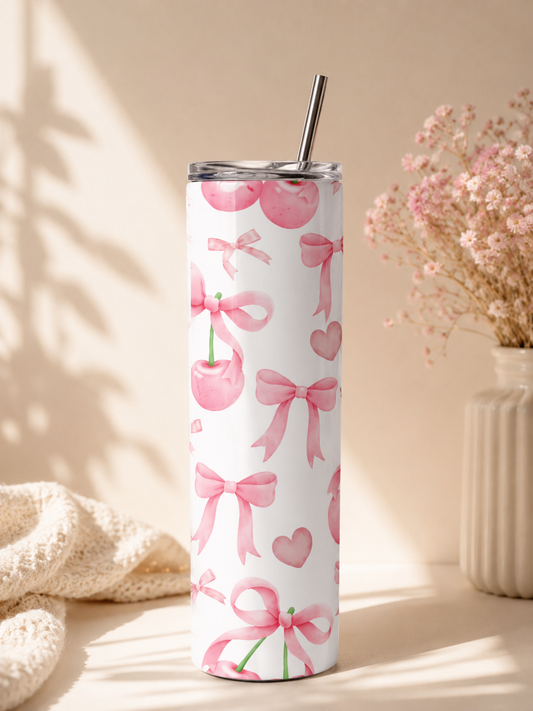 tumbler Cerise & Nœud