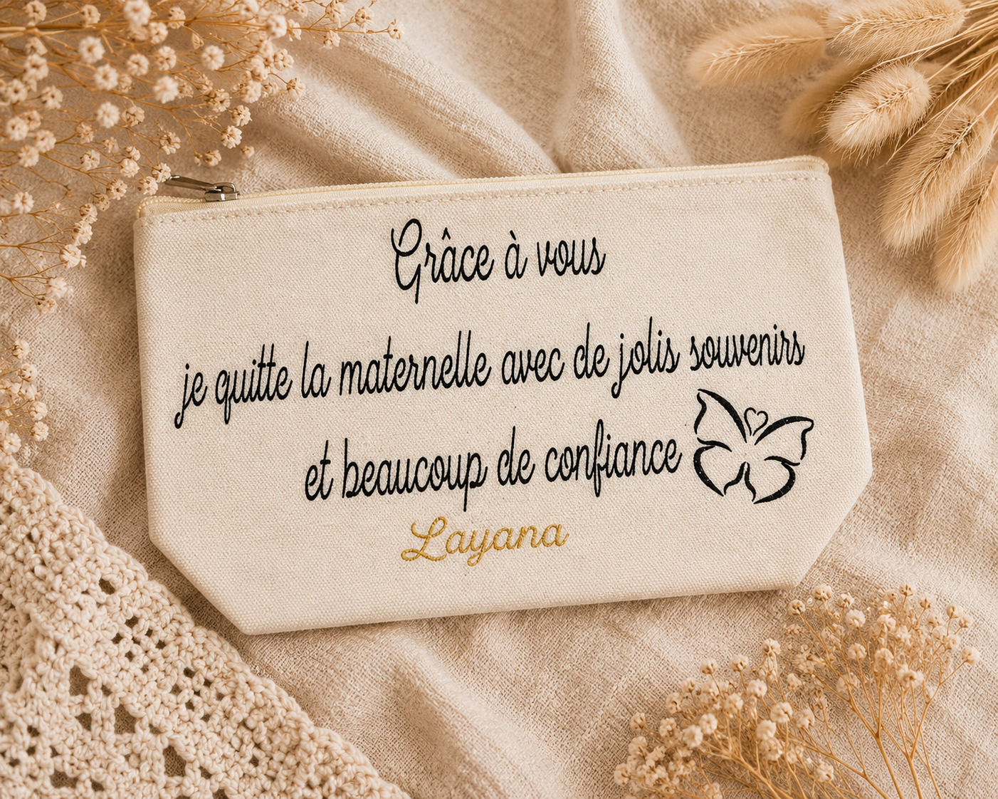 Pochette en toile de coton