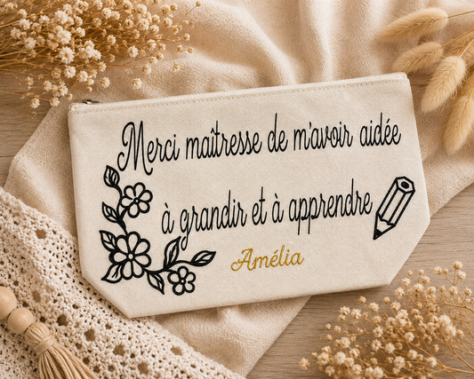 Pochette en toile de coton