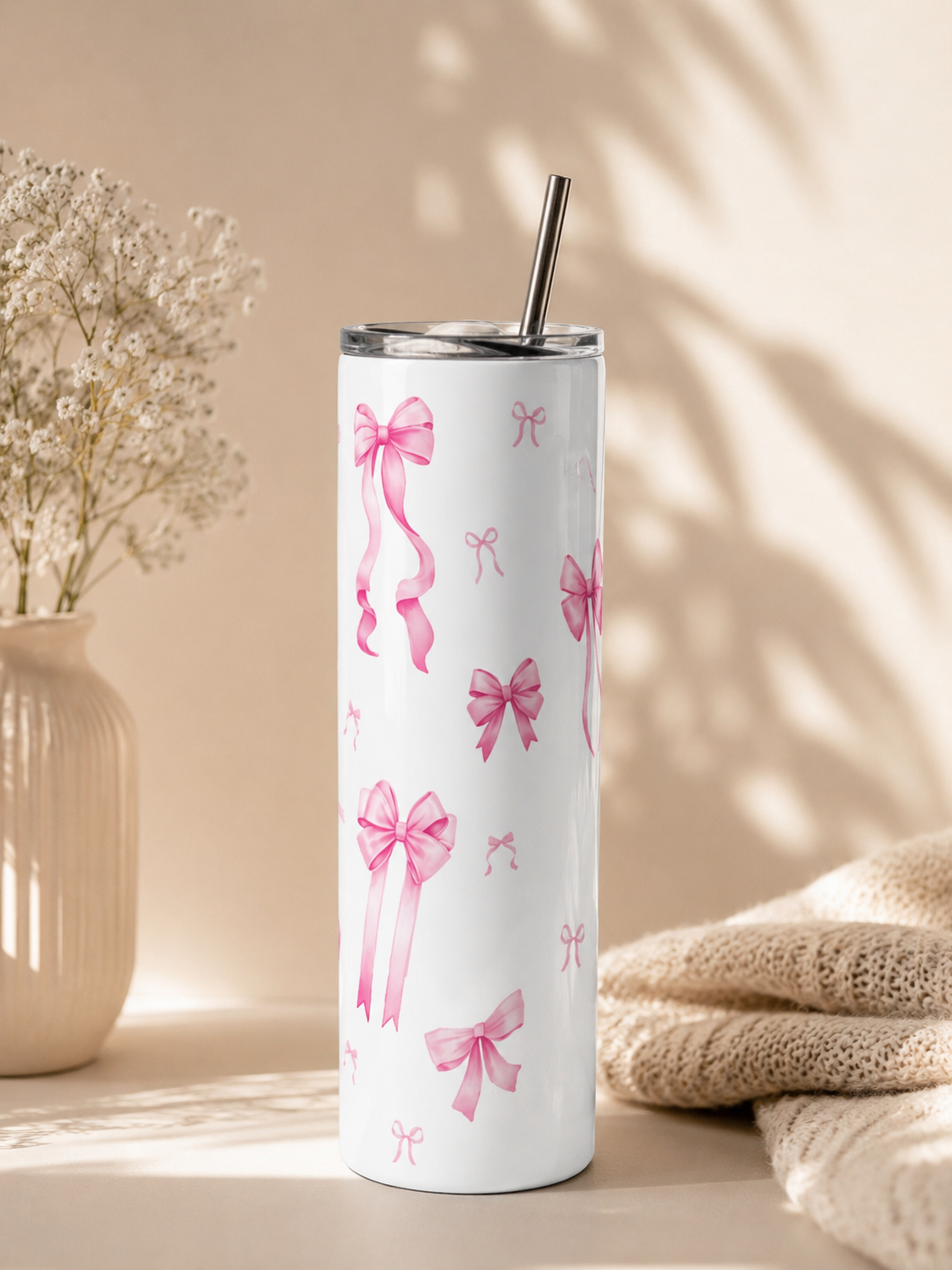 Tumbler Nœud rose